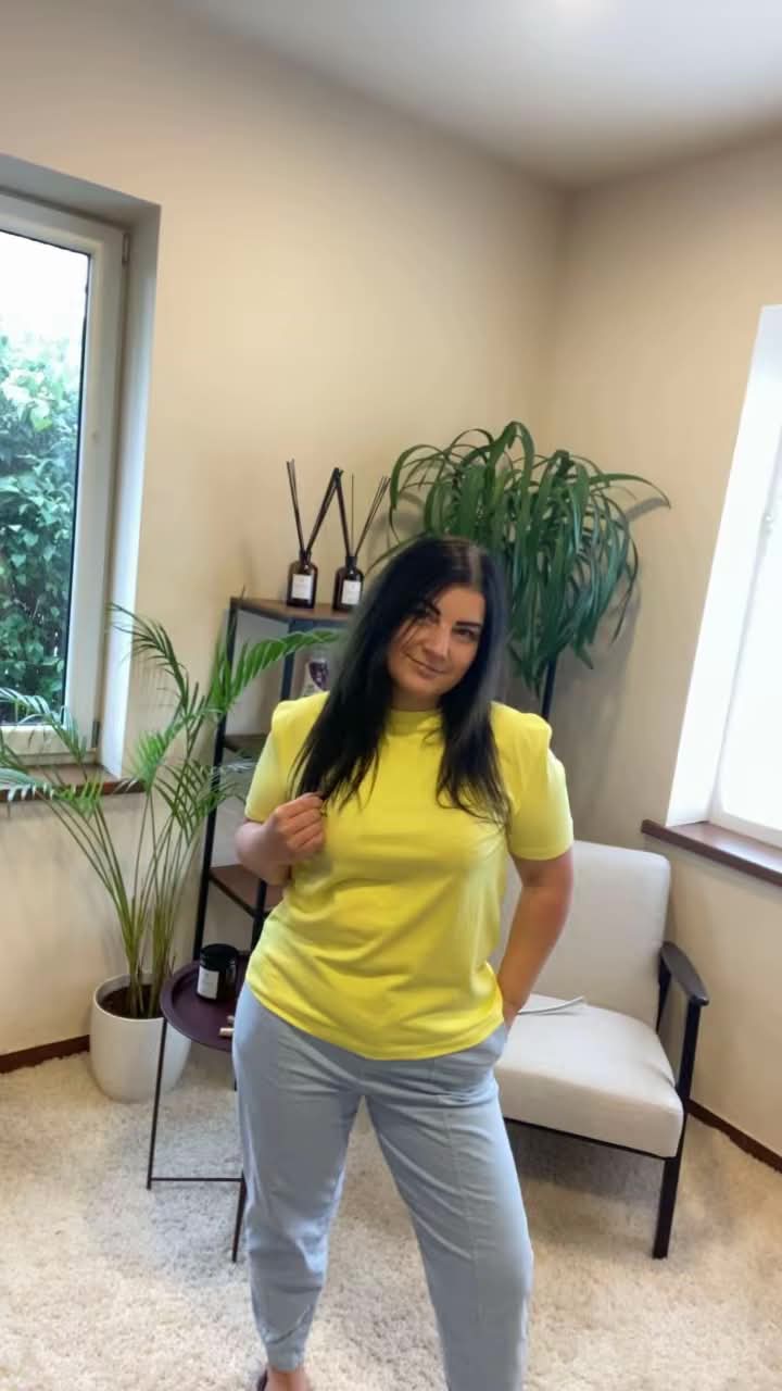 Geltona medvilninė palaidinė